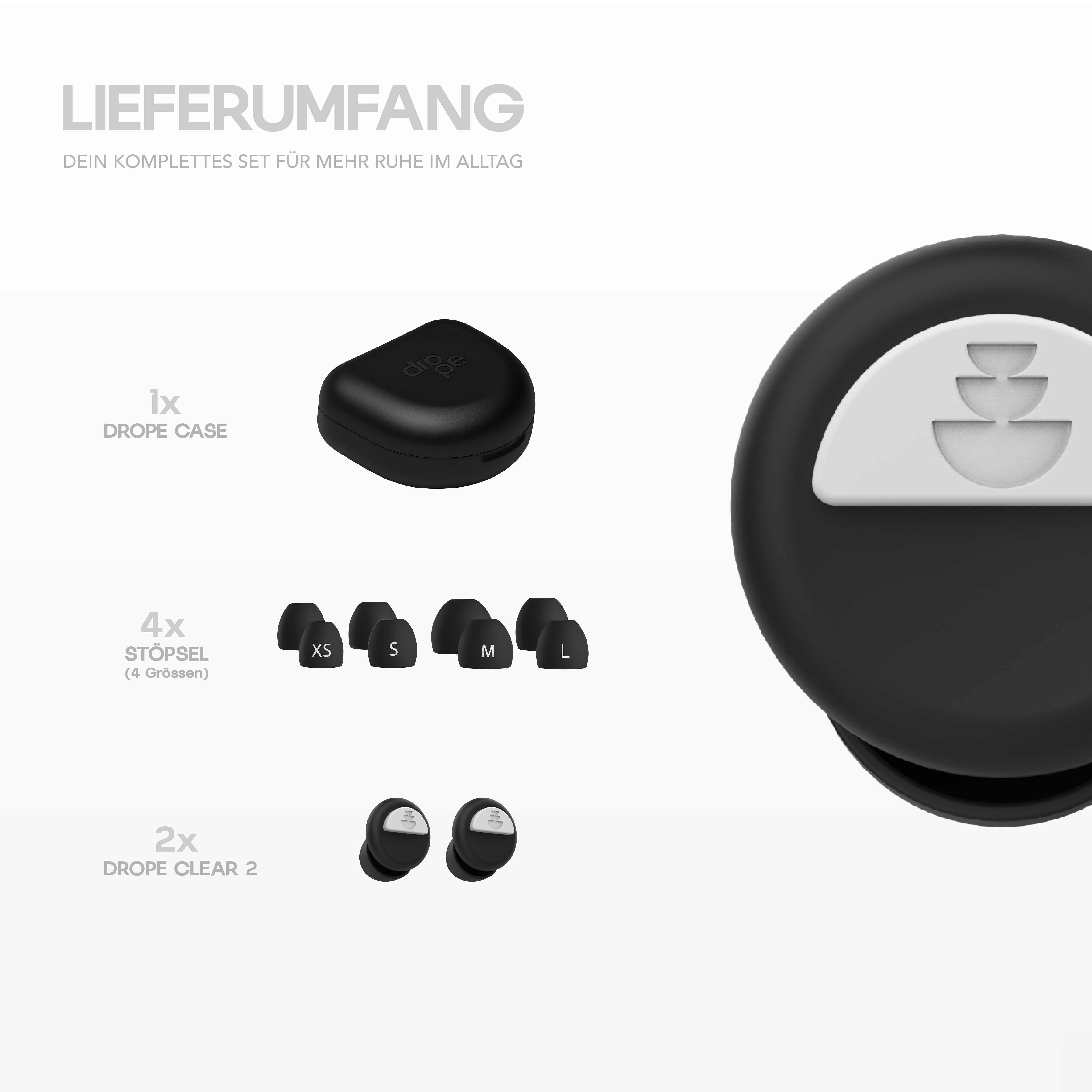 DROPE CLEAR 2 - GEHÖRSCHUTZ FÜR DEN ALLTAG