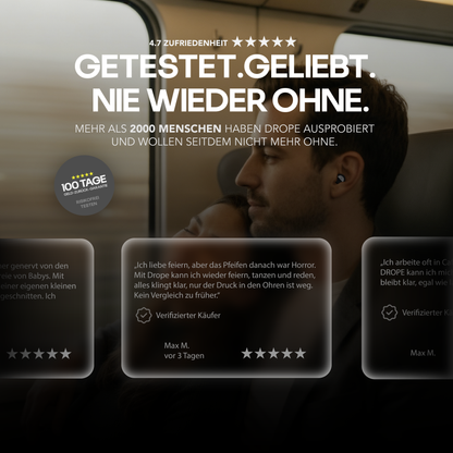 DROPE CLEAR 2 - GEHÖRSCHUTZ FÜR DEN ALLTAG